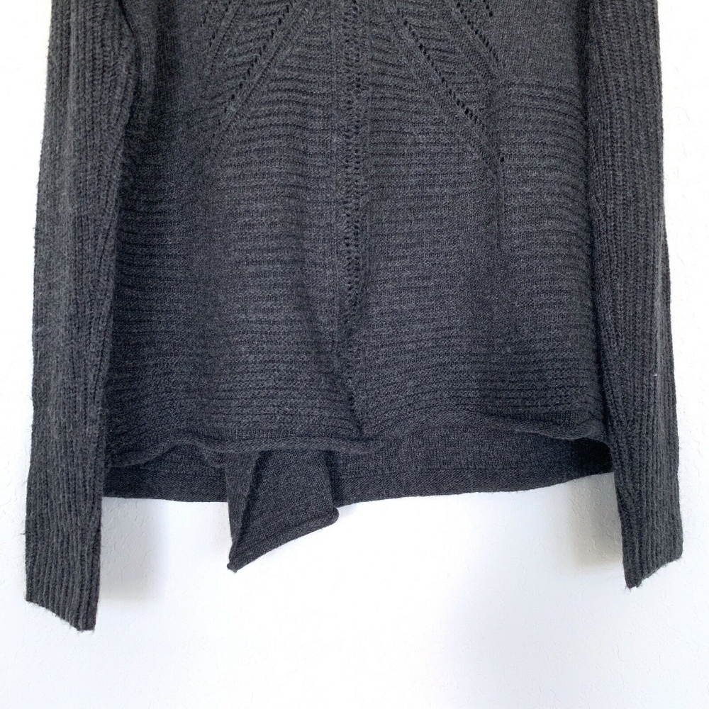 Ethereal Paper Crane Gray Knit Cardigan Sweater - Picture 7 of 8